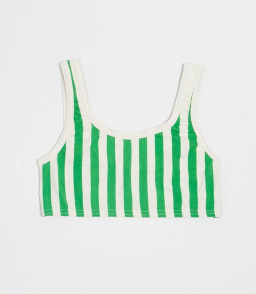Brassière à Rayures Vertes