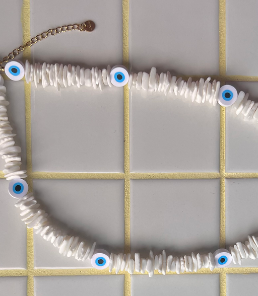 Collier Coquillage Puka Oeil