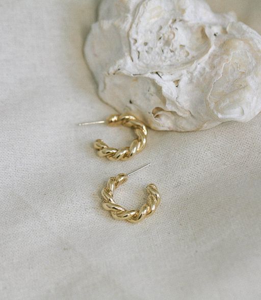 Boucles d'oreilles corde à bateau